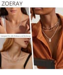 ZOERAY Cadena Plata Mujer Collar Plata de Ley 925 Sin Colgante 1,5/2/3mm Ancho Gargantilla Plata Largos Collares de Cuerda Joyería Regalos Originales Navidad Cumpleaños para Mujer 40/45/50/55CM - 5