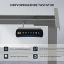 FLEXISPOT Höhenverstellbarer Schreibtisch Gestell, elektrisch mit 2 Motoren, 3-stufiges Tischgestell höhenverstellbar mit Memory-Steuerung & & Sitz-Erinnerung, bis 160 kg belastbar (Grau) - 4