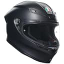 AGV K6 S Casco Integral ECE 22.06 – Casco de Moto para usuarios de Gafas, Carcasa de aramida de Carbono, Visera Pinlock MAX Vision, Sport Touring, Negro Mate, XXL - 1