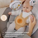 Lionelo Sdraietta Elettrica e Culla lettino BELLA SET 2in1 per Neonati, Girevole 360°, 6 Movimenti di Dondolio, 12 Melodie, Telecomando, Cinture di Sicurezza, Materasso in Schiuma T2, fino a 9kg - 8
