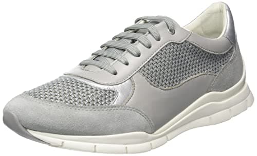 Geox Girls' D Sukie Trainers, Lt grey