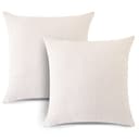 Artscope 2 Pezzi Federe Cuscini in Lino Minimalista Copricuscino Colorato per la Decorazione Domestica Soggiorno Camera da Letto Divano 45x45cm, Bianco - 8