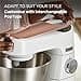 Kenwood Titanium Chef Baker, Kitchen Machine with K-Whisk, Stand Mixer with Kneading Hook, Whisk and 5L Bowl, KVC65.001WH, Power 1400W, White - 3