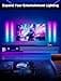 Govee LED RGBIC Glide Wall Lights Smart, Works with Alexa and Google Assistant, Intelligent Lively Illumination for Gaming Room, Music Sync and Dynamic Scenes, 6 pcs - 2