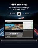 WOLFBOX G930 10" Espejo Retrovisor con Camara y 5.8GHz WiFi, 4K Ultra HD Doble Dashcam y 1080P WDR Camara Trasera Espejo Dash CAM Coche para Navegador GPS 24H Cámara Vigilancia Aparcado Tarjeta 64GB - 4