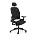 Sedia da ufficio ergonomica Steelcase Leap con supporto lombare LiveBack, schienale flessibile, poggiatesta regolabile Onyx ; Prodotto in Europa - 1