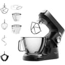 Kenwood Titanium Chef Baker Silver KVC85.004BK, Stand Mixer with Integrated Scale, 3 Stainless Steel Mixing Hooks and Rubber Whisk, 5L and 3.5L Bowls, 1200W, Black - 1