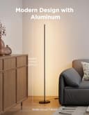Govee LED Floor Lamp, RGBIC Modern Corner Lamp, Smart Standing Lamp with 61 Scene Modes,Music Sync, Black Corner Floor Lamp for Living Room, Bedroom - 6