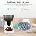 Comedero Automático Gatos Perros Cámara 1080P WiFi 5G/2.4G, Dispensador Inteligente 4L App Control, Visión Nocturna Audio Bidireccional, 10 Comidas Programables Detección Movimiento - 4