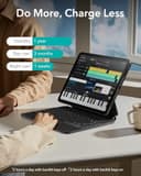 ESR 【Upgraded】 iPad Pro 13 Zoll (M5/M4, 2025/2024) Hülle mit Tastatur, Tastaturhülle mit Einzustellendem Magnetständer, Hoch-/Erhöhter Modus, Abnehmbare Schutzhülle, Rebound 360 Serie, Schwarz - 8