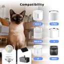 Filter Unit 3.0, 12 Packungen Katzenbrunnen Filter für Petkit E versweet Solo 2/Solo SE/3 Pro/2S/3, Katzen Trinkbrunnen Filter Aktivkohle Ersatzfilter mit 12 Schwamm - 3