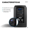 Vonyx VX822 – Pack de 2 Altavoces Columna Activos 1800W con woofer 12" Bluetooth 5.0 DSP emparejamiento estéreo entradas Micro USB XLR RCA diseño portátil Eventos DJ PA Streaming - 6