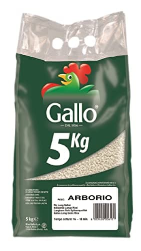Riso Gallo Vegan Riso Arborio Rice, 5 kg (Pack of 1)