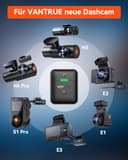 VANTRUE Kabellose Fernbedienung für Dashcam für Auto, N5 / N4Pro / N2X / S1 Pro / E1 / E2 / E3 Dashcam, für schnelle Aufnahme & Video-Sperre im Notfall. - 2