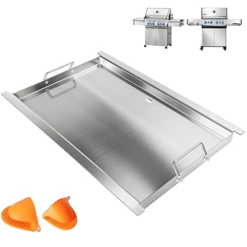 Full Size Griddle Insert for Napoleon Prestige PRO 500, Built-in Prestige 500, P500RBPSS, BIP500RBNSS-3, P500RSIBNK-3, P500, P500N Grills Accessories, Stainless Steel Griddle Plate, 26.3''L X 17.7''W