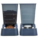 Dispensador automático de comida para perros y agua para perros, 5 L, dispensador de comida para gatos y gatos para perros medianos y grandes, gatos y otros animales (juego de 5 L, gris oscuro) - 7