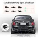 Cocar Kit di assistenza al parcheggio senza fili, sistema radar di retromarcia con 4 sensori PDC, display LED senza fili della distanza con avviso acustico + 4 sensori di parcheggio posteriori color - 5