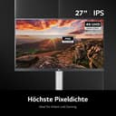LG 4K UHD Monitor 27UP85NP-W.BEU 68,4 cm - 27 Zoll, IPS-Panel, AMD FreeSync, VESA DisplayHDR 400, schwarz weiß, 400 cd/m², Schwarz/Weiß - 3