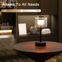 JHY DESIGN Lámpara de mesa industrial con control táctil, 27 cm de altura, lámpara de mesa regulable en 3 niveles, recargable, con pantalla de vidrio para dormitorio, salón, comedor, exterior - 5