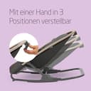 Maxi-Cosi Kori 2-in-1-Babywippe mit Spielzeugbogen, 0–2 Jahre, bis zu 15 kg, Baby Bouncer, 3 mit einer Hand einstellbare Liegepositionen, Easy-in-Gurt, leicht und kompakt, Eco Care, Beyond Graphite - 4