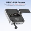 TobenONE Mac mini M4 Dock with 8TB M.2 NVMe SSD Enclosure, Mac mini M4 Hub & Stand for Mac mini M4 Pro, 4K@144Hz DP, 4K@60Hz HDMI, 5 USB (Max 10Gbps), SD/Micro SD, 3.5mm Audio, One-Touch Power Button - 5