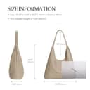 befen Bolsos Hobo de Piel Auténtica para Mujer, Bolso de Mano y Hombro de Primera Calidad con Lazo de Borlas - 5