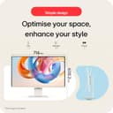 LG SMART Monitor 32U850SA-W, 4K UHD IPS 32 inch, 60Hz, 5ms GtG, HDR10, Wi-Fi, Bluetooth, Airplay, webOS smart apps with remote, Webcam, Built-in speakers, HDMI, USB-C (90W PD), White - 6