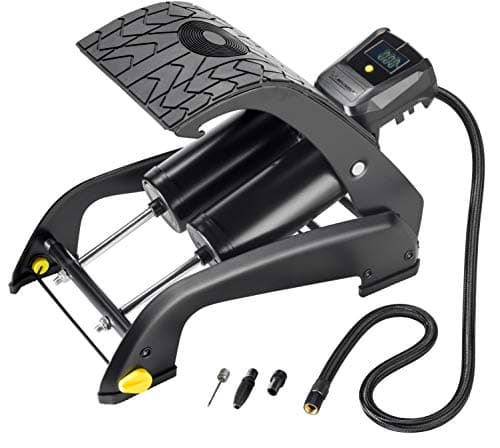 MICHELIN Digital Foot Pump Double Cylinder for Bicycle, Motorcycle and Car, Air Pump with Digital Display