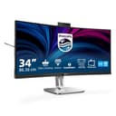 Philips 34B2U6603CH Monitor 34" UWQHD Curvo, WLED, 120Hz, VA, 4 ms GtG, HDR400, Adaptive Sync., TUV Eyesafe, Altavoces, Altura Ajustable (3440x1440, 2X HDMI 2.0, 1x DP 1.4, USB-C) Gris Oscuro - 1