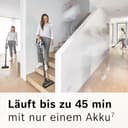 Bosch Akku-Staubsauger Unlimited Gen2 Serie 8 BSS825ALL, beutellos, bis 45 Min Laufzeit, austauschbarer Akku, Schnellladegerät, Hartboden-Softdüse mit LED, XXL-Polsterdüse, Fugendüse, weiß - 7