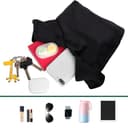 Muka Bolso de Mano Bolsos de Fiesta con Nudo de Terciopelo Estilo Japonés Bolsa Negro de Noche para Mujer Puedes Usar en Boda - 7