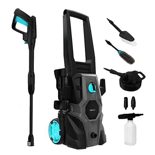 Cecotec Hidrolimpiadora de Alta Presión HydroBoost 1600 Car&Garden. 1600 W, Hogar, Jardín o Coche, Caudal máx de 468 l/h, 135 Bares de Presión máx, Bomba de Aluminio, Radio de acción 14m
