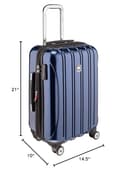 DELSEY Paris Helium Aero Hardside bagaglio espandibile con ruote girevoli, Blu Cobalto, Carry-On 21 Inch, Helium Aero Hardside bagaglio espandibile con ruote Spinner - 9
