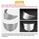 PSLER Helmet Visor for Shoei NXR2 Z8 Tinted Visor for RF-1400 CWR-F2 CWR-F2R X-Fifteen X15 X-SPR Pro Motorbike UV Protection Face Shield Replacement Accessories(Silver) - 2