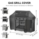 onlyfire Funda para Barbacoa (para Weber Genesis & II y II LX 300), Resistente a la Intemperie, antidecoloración - 2