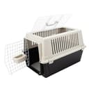 Ferplast Transportín Gato, Transportín Perro Mediano Pequeño y Gatos hasta 15 Kg, Techo Abrible, con Cojín y Comedero, 40 x 60 x h 38 cm, Transportín Mascotas Rígido Atlas 30 Open - 9