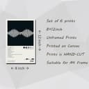 TOBIANG Arctic Poster Monkeys - Póster de lienzo con portada de álbum musical (juego de 6) sin marco: 20 x 30 cm - 2