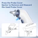 Berrcom Termometro auricolare ad alta precisione, termometro auricolare con tecnologia a sonda preriscaldata per adulti e bambini, guida alla temperatura per fasce d'età, lettura istantanea - 6