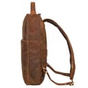 STILORD 'Noé' Mochila Elegante para Ordenador de 14 Pulgadas Mochilas de Cuero para Negocios Hombre Mujer Backpack de Trabajo Cuero Genuino, Color:avani - marrón - 4