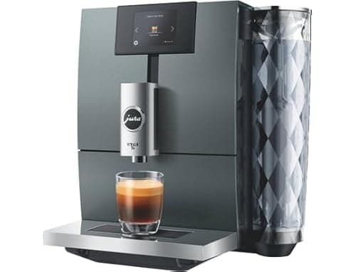 Jura - ENA 5 Night Inox, Macchina da Caffè Automatica, 6 Bevande, 44.5x27.1x32.2 cm, Cold Brew e Light Brew, Professional Aroma Grinder, CLARIS Smart+