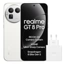 realme GT 8 Pro Smartphone 12GB+256GB, 200-MP-Teleobjektiv, Kamera mit RICOH GR-Technologie, Snapdragon 8 Elite Gen 5, 7000-mAh-Titan-Akku, 120 W Schnellladen + 50 W kabelloses Laden, Weiß - 1