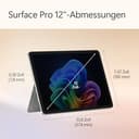 Microsoft Surface Pro | Copilot+ PC | 12” LCD Touchscreen | Snapdragon® X Plus | 16GB RAM | 512GB Speicher | Neuestes Modell | Platin - 15