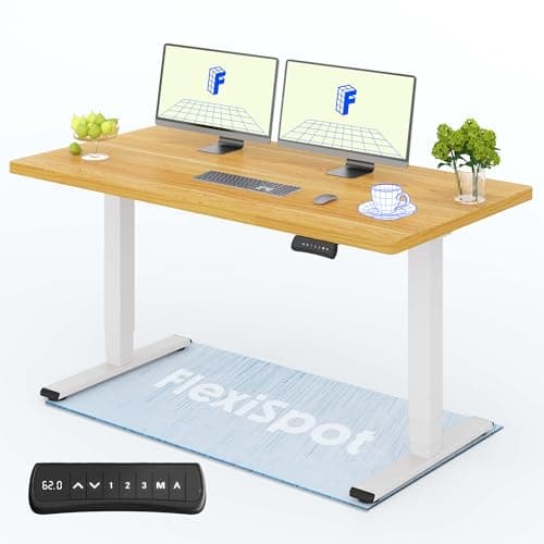 FLEXISPOT E5 Pro+ Scrivania Elettrica Regolabile in Altezza 160 * 80cm FSC, 2 Motori, 3 Sezioni, Motorizzata