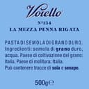 Voiello Pasta Mezze Penne Rigate n.154, 500g, Grani 100% Italiani, Trafilatura Al Bronzo - 3