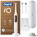 Oral-B iO Series 7 Plus Edition Elektrische Zahnbürste,Electric Toothbrush, PLUS 3 Aufsteckbürsten, 5 Putzmodi für Zahnpflege, Reiseetui, Designed by Braun, weiß alabaster - 1