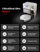 roborock S8 MaxV Ultra Robot Aspirapolvere e Lavapavimenti, RockDock Ultra 8-in-1 Stazione Autopulente, Distributore Auto di Detersivo, 10000Pa, Reactive AI 2.0, Lavaggio Mocio ad Acqua Calda - 2