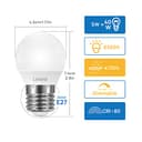Linkind Dimmerabile Lampadine LED E27, Golf P45/G45, 4,2W(Equivalenti a 40W), Luce Bianca Fredda 6500K, 470 Lumen, Pacco da 6 - 2