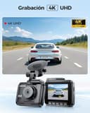 AZDOME GS63H Dashcam Cámara de Coche 4K 2160P con WiFi y GPS Grabadora Ultra HD Dash CAM de Gran Ángulo 170° con G-Sensor,Modo de Estacionamiento,Detección de Movimiento, Súper Visión Nocturna - 2