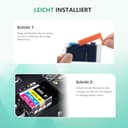 NewLift PGI 580XXL CLI 581XXL Druckerpatronen Kompatibel für Canon 580 581 für Canon TR8550 Druckerpatronen für Canon Pixma TS705a TS6350a TS8350 TS9550 TS705 (PGBK/C/M/Y/BK，10er-Pack) - 7