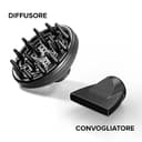 Bellissima Imetec - Asciugacapelli K9 2300-2300W, Inclusi Diffusore per Ricci e Concentatore. Phon per Capelli Ionico con 8 Combinazioni aria e temperatura e colpo aria fredda - 5